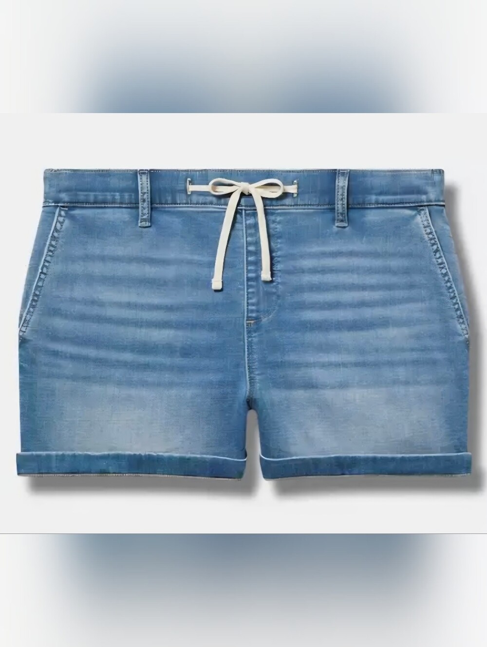 torrid Light Wash Weekend Mid-rise Short with Drawstring Women's Plus 2x